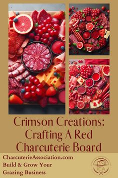 the cover of crimson creations crafting a red character board, featuring fruit and berries