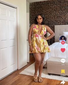 Short Sundress Black Women, Sundress Black Women, Trip Style, Sundress Black, Vacation Fits, Sundress Outfit, Ankara Dress Designs, Short Sundress, Printed Short Dresses