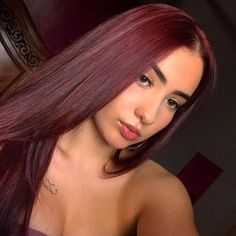 Cola Hair Color, Hair Color Cherry Coke, Cherry Cola Hair Color, Best Haircuts For Women, Hair Burgundy, Wine Red Hair, Red Hair Inspo