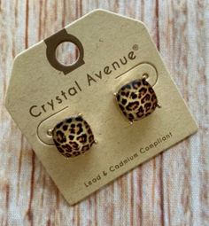 LEOPARD STUD EARRINGS Leopard Print Drop Earrings Gift, Leopard Print Earrings For Pierced Ears As Gift, Leopard Print Earrings For Gift, Adjustable Leopard Print Earrings For Gift, Trendy Leopard Print Earrings As Gift, Leopard Print Gifts, Leopard Earrings, Queen Hat, Bling Ideas