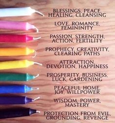 Candle Color Meanings Magic, Celtic Witch, Candle Color Meanings, Magic Spell Book, Coloured Candles, Candle Magick