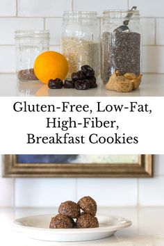 While these little fiber-rich cookies may not win any beauty awards, they are chock full of both soluble and insoluble fiber making them a fantastic source of dietary fiber. If you are looking for help getting 'regular', consider adding these little cookies to your breakfast. And, you will actually enjoy eating this little fiber balls as they are moist and flavorful with cinnamon, orange and vanilla. High Fiber Cookies, Fiber Cookies, Fiber Balls, Insoluble Fiber, Oat Bran, Breakfast Cookies Healthy, Cinnamon Orange