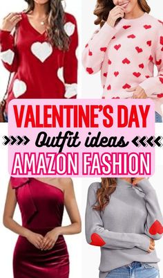 Outfits On Amazon, Recovery Clothes, Cute Valentines Day Outfits, Women Right, Day Outfit Ideas, Post Partum Outfits, Red Satin Dress, Valentines Day Dresses, Day Fashion