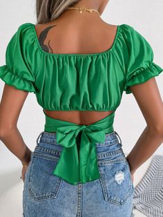 Summer Chiffon Blouse, Flirty Tops, Saint John, Summer Crop Tops, Chiffon Material, Cropped Tops, Straight Dress, Flounce Sleeve, Chiffon Shirt