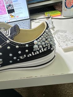 Wedding Converse for Bride, Bride Shoes, Pearls or Crystals, Genuine Converse, Personalized, Name and Date Mrs. Initials - Etsy Wedding Converse, Womens Wedding Shoes, Bride Shoes, Dallas Tx, Wedding Shoes, Dallas, Converse, Initials, Crystals