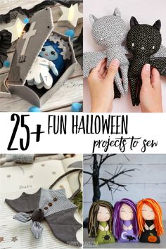 the 25 fun halloween projects to sew are perfect for little ones and adults alike