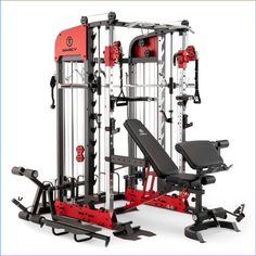 an image of a home gym equipment set