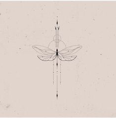 a black and white drawing of a dragonfly on a light gray background with lines