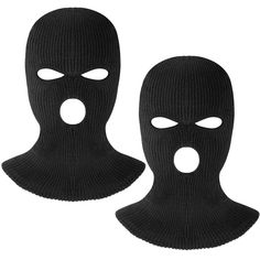 PRICES MAY VARY. 3 Hole Design: The design of the ski mask on the eyes and mouth keeps the air circulating, allowing you to see clearly, flexible and practical. Keep You Warm: The full face cover ski mask completely covers your entire head and face, keeping you safe and warm while skiing, cycling or snowboarding. Soft & Elastic Fabric: Our knitted ski masks are skin friendly and breathable to keep your face warm without feeling stuffy on cold winter days. Appropriate Size: The knitted ski mask m Robber Mask, Winter Balaclava, Cycling Hat, Unique Hats, Full Face Mask, Ski Mask, Knit Beanie Hat, Full Face, Winter Knits