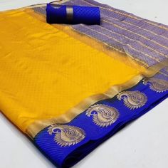 Get this amazing saree and look pretty like never before by wearing this yellow colored festive wear saree. This saree is made of art silk fabric which is highlighted with beautiful weaving work as shown. This saree is comfortable to wear and care. Paired with unstitched matching fabric blouse piece which can be stitched as per your choice and requirement. You can wear this saree for festivals, parties, regular social meets and other homely events. Pair it with traditionally stylish accessories to complete the look. Note:- The actual product may differ slightly in color and design from the one illustrated in the images when compared with computer or mobile screen. Art Silk Sarees, Baby Skin Care, Silk Art, Chiffon Saree, Baby Skin, Weaving Art, Face Wash, Blouse Piece, Yellow Color