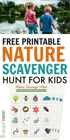 the free printable nature scavenger hunt for kids