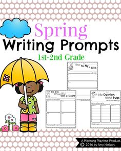 Spring Writing Prompts for First Grade - Planning Playtime Writing Prompts For First Grade, Opinion Writing Organizer, First Grade Writing Prompts, April Writing Prompts, 1st Grade Writing Prompts, March Writing Prompts, Informational Writing Prompts, April Writing, Spring Writing Prompts