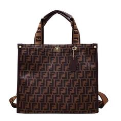 2024 New Trendy Versatile Large Capacity Tote Bag Letter Printed Crossbody Bag Commuter Shopping Bag Trendy Brown Satchel With Removable Pouch, Trendy Brown Satchel With Phone Pocket, Trendy Brown Bag With Adjustable Strap, Brown Mobile Phone Bag For Fall, Square Brown Shoulder Bag For Errands, Brown Square Shoulder Bag For Errands, Casual Brown Bag With Detachable Handle, Brown Double Handle Shoulder Bag With Phone Pocket, Brown Fall Satchel For Errands