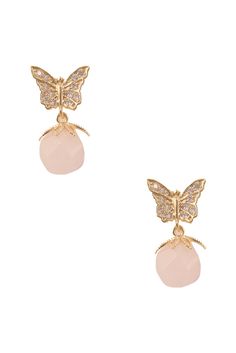 Rue Gembon Madelyn Gold Butterfly Earrings