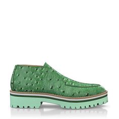 Women's Modern Moccasins 41898 | Girotti Green Leather Shoes With Textured Sole And Round Toe, Green Leather Moc Toe Loafers, Green Calf Leather Shoes With Leather Sole, Green Leather Shoes With Contrast Sole, Round Toe, Green Leather Sole Slip-on Boots, Green Leather Shoes With Stitched Sole In Calf Leather, Green Leather Shoes With Calf Leather And Leather Lining, Green Slip-on Boots With Leather Sole, Green Calf Leather Shoes With Rubber Sole