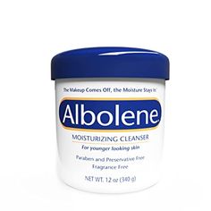 Albolene Face Moisturizer and Makeup Remover, Facial Cleanser and Cleansing Balm, Fragrance Free Cream, 12 oz Thrive Cosmetics, Waterproof Mascara Remover, Clear Skin Care, Removing Makeup, Keratosis Pilaris, Clear Acne, Cleansing Balm, Waterproof Mascara, Younger Looking Skin