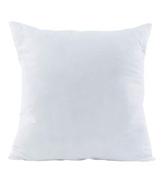 a white pillow on a white background with no one in the photo to describe it