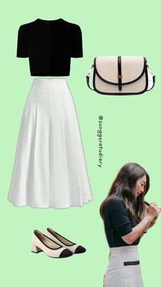 Yoon Hye Jin Shin Min A Hometown Cha Cha Cha KDrama Inspired Outfit Black & White OOTD Shin Min Ah Fashion, White Ootd, Hometown Cha Cha Cha, Simple Style Outfits, Everyday Fashion Outfits, Style Icons, Everyday Fashion, Stylish Outfits