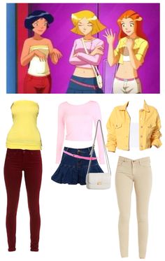 Totally Spice Outfit, Totally Spies Inspired Outfits, Totally Spies Clover Outfits, Clover Totally Spies Outfit, Totally Spies Sam Outfits, Totally Spies Aesthetic Outfits, Cartoon Inspired Outfits, Totally Spies Fashion, Totally Spies Outfits