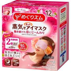 DescriptionNew Megurhythm Steam Hot Eye Mask Rose has abundance of comfortable 40C steam heat produced gently envelopes your eyes to relieve and relax strained eyes and eases away tensions to soothe your stressful moods.How to use1) Unfold perforated line.2) Make sure notched edge is facing down.3) Place white coloured side of mask on eyes.FunctionAnti-stress; Moisturizing Strained Eyes, Lavender Sage, Eye Drops, Tired Eyes, Rose Scented Products, Eye Strain, Spa Treatments, Mask Making, Facial Care