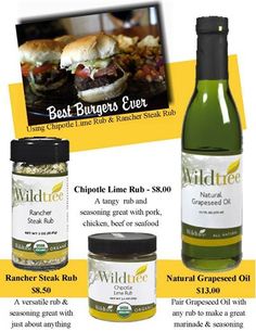 an ad for wildbee with some food in the back ground and on top of it