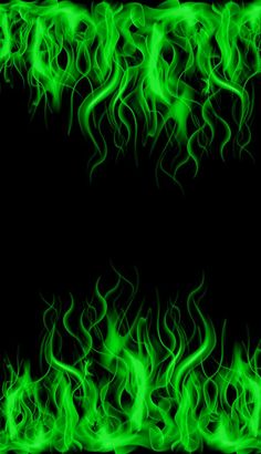 green flames on black background with space for text or image stock photo - 1307982