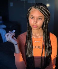 Random Flicks, Blonde Box Braids, Short Box Braids, Braids Styles, Fashion Everyday, Try On Hairstyles