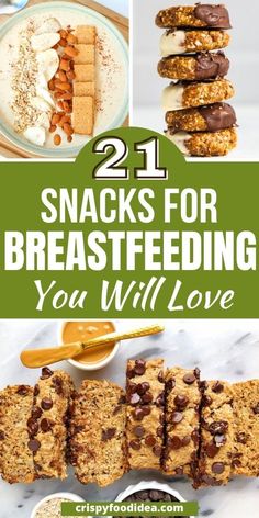 These easy snacks for breastfeeding moms are great for on the go or busy work. Snacks For Breastfeeding Moms, Snacks For Breastfeeding, Pregnancy Freezer Meals, Healthy Breastfeeding Snacks, Breastfeeding Cookies, Food For Breastfeeding Moms