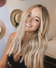 Dyed Blonde Hair, Balayage Hair Blonde, Blonde Hair With Highlights