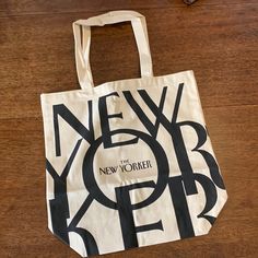 Brand New Never Used Bin D New Yorker Tote Bag, New Yorker Tote, The New Yorker, New Yorker, Black Cream, Womens Tote Bags, Canvas Tote, New Color, Vision Board