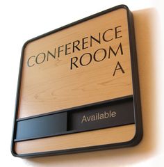 there is a sign that says conference room a