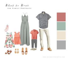 an image of clothes and shoes for family portraits