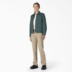 Women’s Insulated Eisenhower Jacket, Lincoln Green Classic Relaxed Fit Outerwear, Eisenhower Jacket, Green Dickies, Fashion Minimal, Holiday Wishlist, Dickies Women, Jacket For Women, Icon Collection, Shop Icon