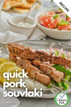 Quick Pork Souvlaki Recipe Pork Souvlaki, Souvlaki Recipe, Recipe 30, Oven Cooking