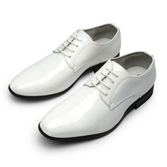 They are perfect for both casual and formal occasions, like party, wedding, shopping.Bruno Marc Team always try our best to provide the best products and services for you. Size: 7.5.  Color: White.  Gender: male.  Age Group: adult. White Dress Shoes Men, Oxford Shoes Style, Mens Derby Shoes, Patent Leather Dress, Wedding Shopping, White Dress Shoes, Wingtip Shoes, Shoes Classic, Casual Leather Shoes