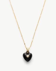 ▼Description The pendant for romantic motifs is reflected in this 18kt gold necklace featuring a heart. Heart Pendant Necklace is handcrafted with an extra adjustable cable chain to personalize the length. ◄Details Colour: Black, White, Platinum White, PinkComposition: 18 kt gold brass/ agate18 kt gold chainHeart clasp fastening ◄Size & Fit Chain length : 46cm-52cmPendant size:1*1.2cmExtra length chain: 6cm Adjustable length ◄Shipping Information Free delivery on orders $150 and above. All order Luxury Heart-shaped Necklace With Delicate Chain, Elegant Heart Pendant Necklace With Cable Chain, Elegant Yellow Gold Heart Necklace Keepsake, Elegant Yellow Gold Heart Necklace For Keepsake, Elegant Heart Necklace For Keepsake, Luxury Heart-shaped Jewelry With Delicate Chain, Elegant Heart-shaped Charm Necklace For Keepsake, Elegant Heart Charm Necklace As Keepsake, Luxury Charm Necklaces With Heart Charm For Gift