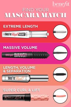 Mascara Tutorial, Benefit Mascara, Makeup Charts, Pretty Eyeshadow, Mascara Brands, Beauty Advisor, Makeup Order, Makeup Face Charts, Maskcara Beauty