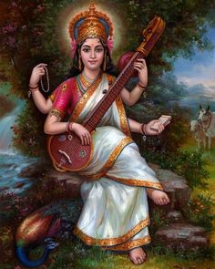 Saraswati Picture, Saraswati Photo, Ram Krishna, Shakti Goddess, Psy Art