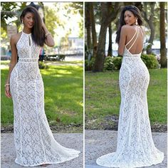 Gorgeous white dress,very chic. Long straightened natural hair on stylish black woman. http://www.shorthaircutsforblackwomen.com/african-dresses/ African White Lace Dress, African White Lace Dress Styles, White Lace Dress Styles, Simple Lace Dress, Stylish Black Women, White Prom, White Mermaid, Lace Dress Styles, Prom Dresses 2017