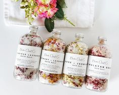 Large Bath Salts Mother's Day Gifts Bulk Bath Salts Himalayan Bath Salt Lavender Bath Soak Rose Bath Salts Self Care Gifts - Etsy Luxury Bath Salts Packaging, Charmed Attic, Bath Magic, Witch Store, Floral Bath Salts, Business Mind