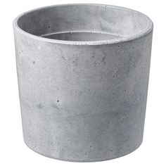 a concrete planter is shown on a white background, with no people around it