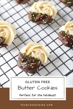 gluten free butter cookies are perfect for the holidays