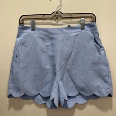 Nwt Love Riche Scalloped Hem Blue Shorts Size Medium Excellent Condition Fully Lined; Features Full Inner Lining Waist: 14.5” Pit To Pit Inseam: 3” Length: 14” Blue Summer Shorts With Pockets, Blue Shorts With Pockets For Summer, Light Blue Bottoms With Built-in Shorts For Vacation, Chic Light Blue Beach Bottoms, Mid-rise Blue Bottoms For Vacation, Blue Mid-rise Bottoms For Day Out, Blue Bottoms For Summer Day Out, Light Blue Summer Bottoms For Day Out, Light Blue Bottoms For Summer Day Out