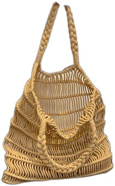 BagForLove - Chic Crochet Bag with Minimalist Hollow Out Design Casual Rectangular Macrame Bag, Beige Macrame Shoulder Bag, Trendy Open Weave Crochet Bag For Everyday Use, Everyday Macrame Straw Bag, Chic Macrame Rectangular Shoulder Bag, Chic Rectangular Macrame Bag, Chic Rectangular Macrame Shoulder Bag, Natural Macrame Bag For Daily Use, Rectangular Macrame Bag