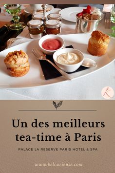 an advertisement for a tea - time restaurant in paris