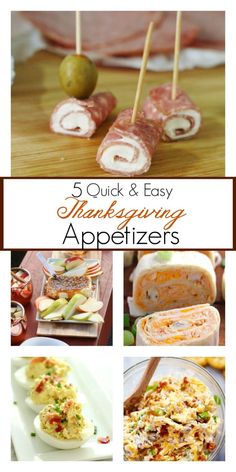 an image of thanksgiving appetizers that are easy to make and great for entertaining