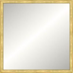 a gold framed mirror with an ornate border around the edges and bottom edge, on a white background