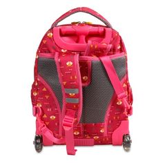 J World Lollipop Rolling Backpack And Lunch Bag - Fox, Pink Pink Rectangular School Luggage, Playful Back To School Luggage, Playful School Luggage For Back To School, Playful Luggage For Back To School, Playful Multicolor School Luggage, Kids Rolling Backpack, Roller Backpacks, Patterns For Kids