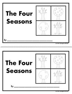 four seasons worksheet for students to practice the four seasons in their classroom or home