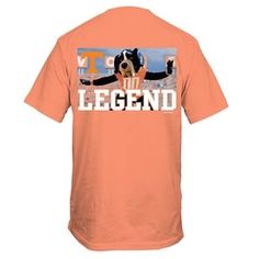 UT Legends Mascot Short Sleeve T-Shirt | Palmetto Moon Summer Sports Events Short Sleeve Shirt, Tan Relaxed Fit Shirt With Short Sleeves, Pre-shrunk Short Sleeve Tan T-shirt, Pre-shrunk Tan Short Sleeve T-shirt, Relaxed Fit Short Sleeve Fan Apparel Shirt, Relaxed Fit Short Sleeve Shirt For Sports Events, Sports Short Sleeve Pre-shrunk Shirt, Sporty Short Sleeve Pre-shrunk Shirt, Palmetto Moon